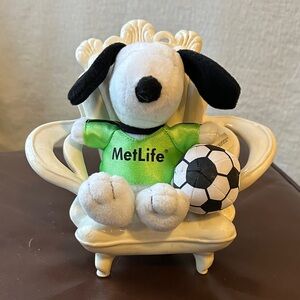MetLife Snoopy Plush with Soccer Ball